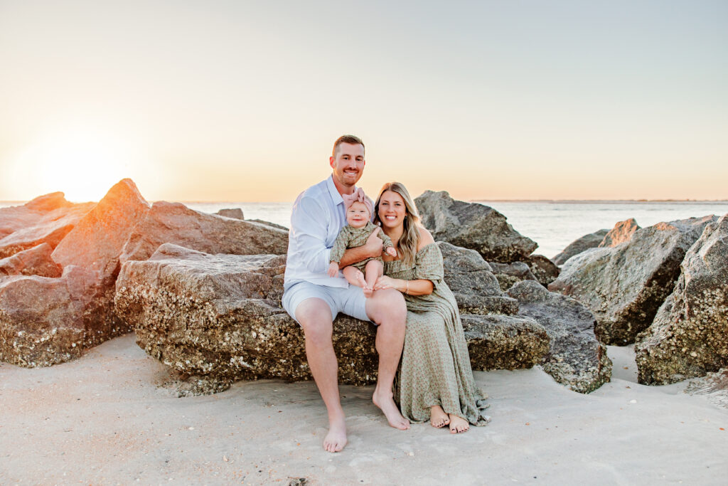 Sunrise Family Photo Session | Jacksonville Ponte Vedra FL Family Photographer