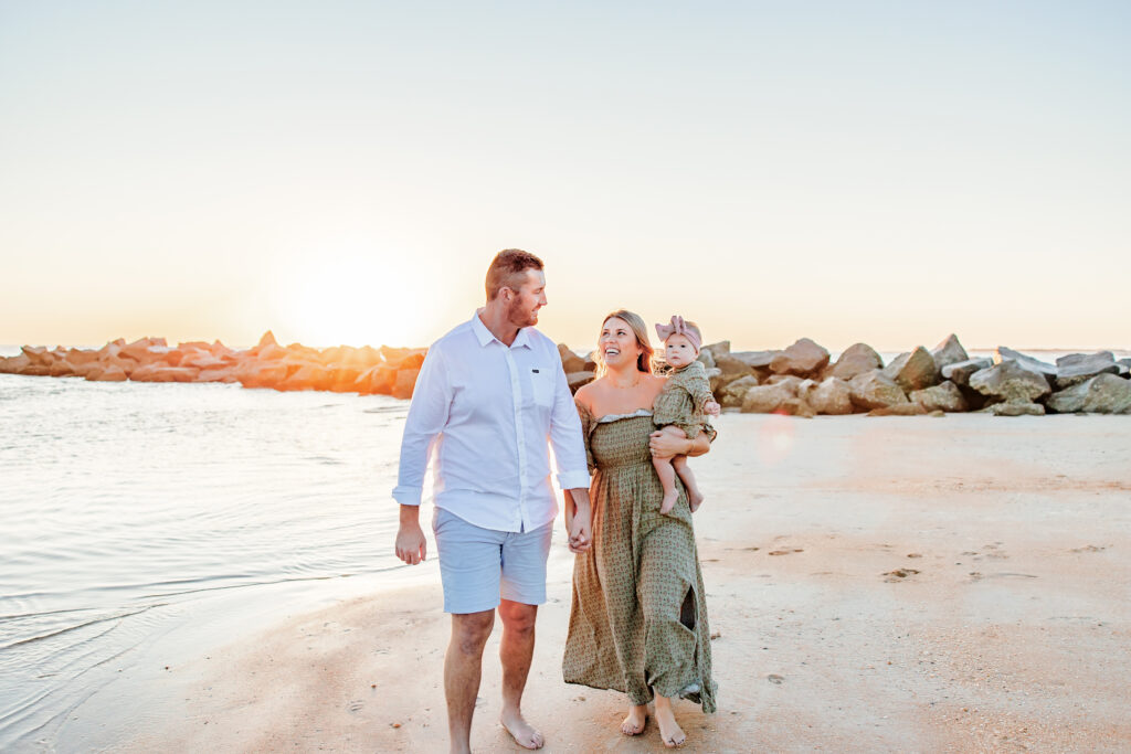 Sunrise Family Photo Session | Jacksonville Ponte Vedra FL Family Photographer