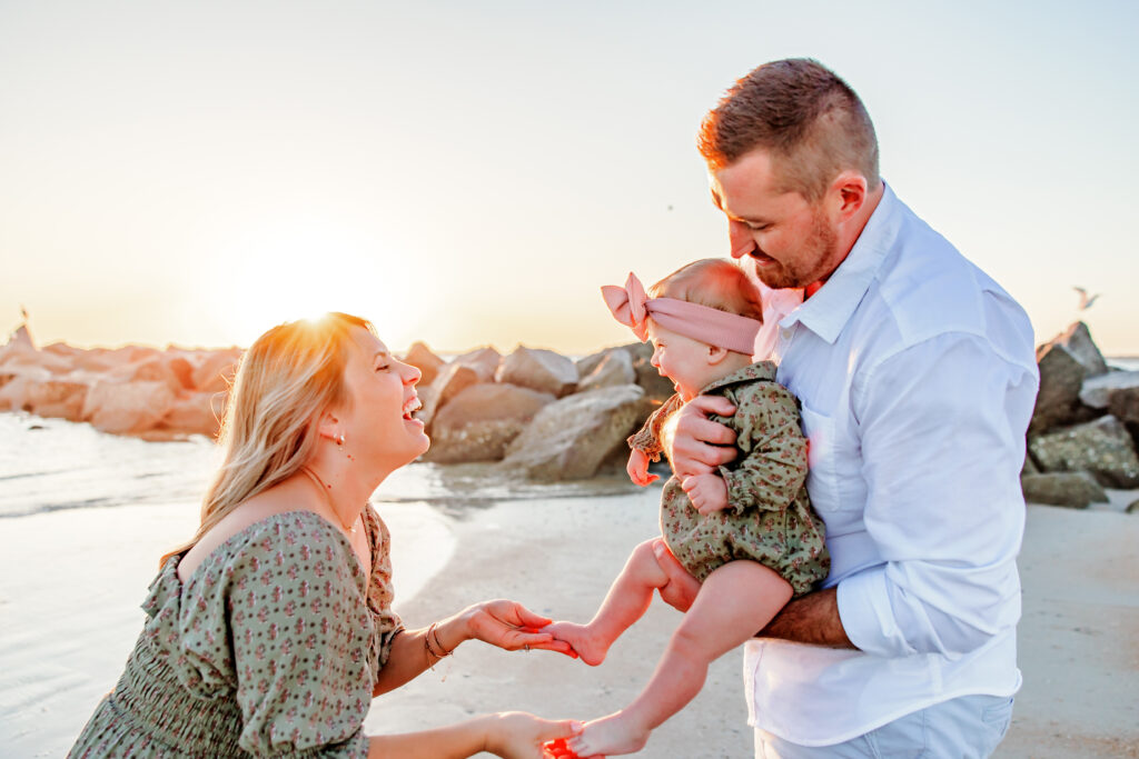 Sunrise Family Photo Session | Jacksonville Ponte Vedra FL Family Photographer